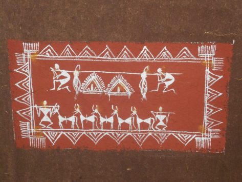 The tribal warli art found in the house