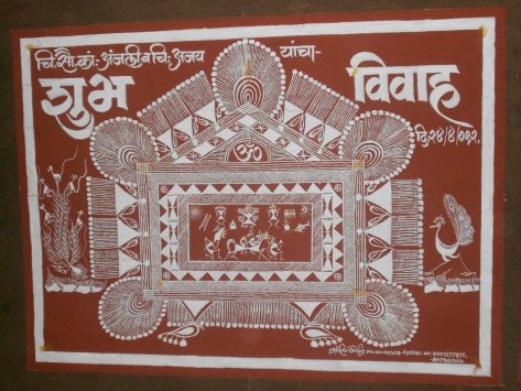 The warli art which was also a part of the wedding